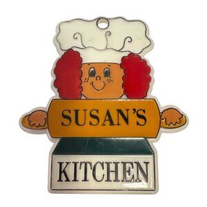 Susans Kitchen Magnet Vintage SWIB Taiwan Chef 4" X 4"
